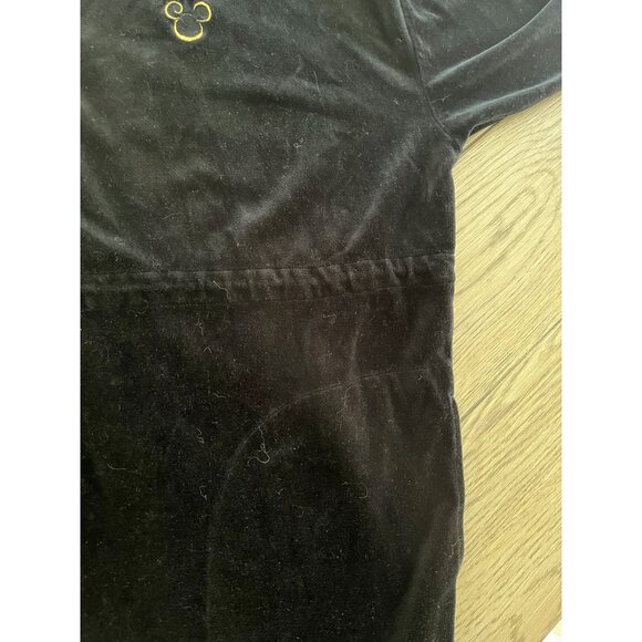 EUC Vintage Disney Catalog Black Zip Jacket  With Mickey Mouse Zipper Pull - Picture 5 of 6